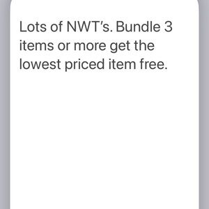 Any items bundle 4 items or more get the lowest priced item free.